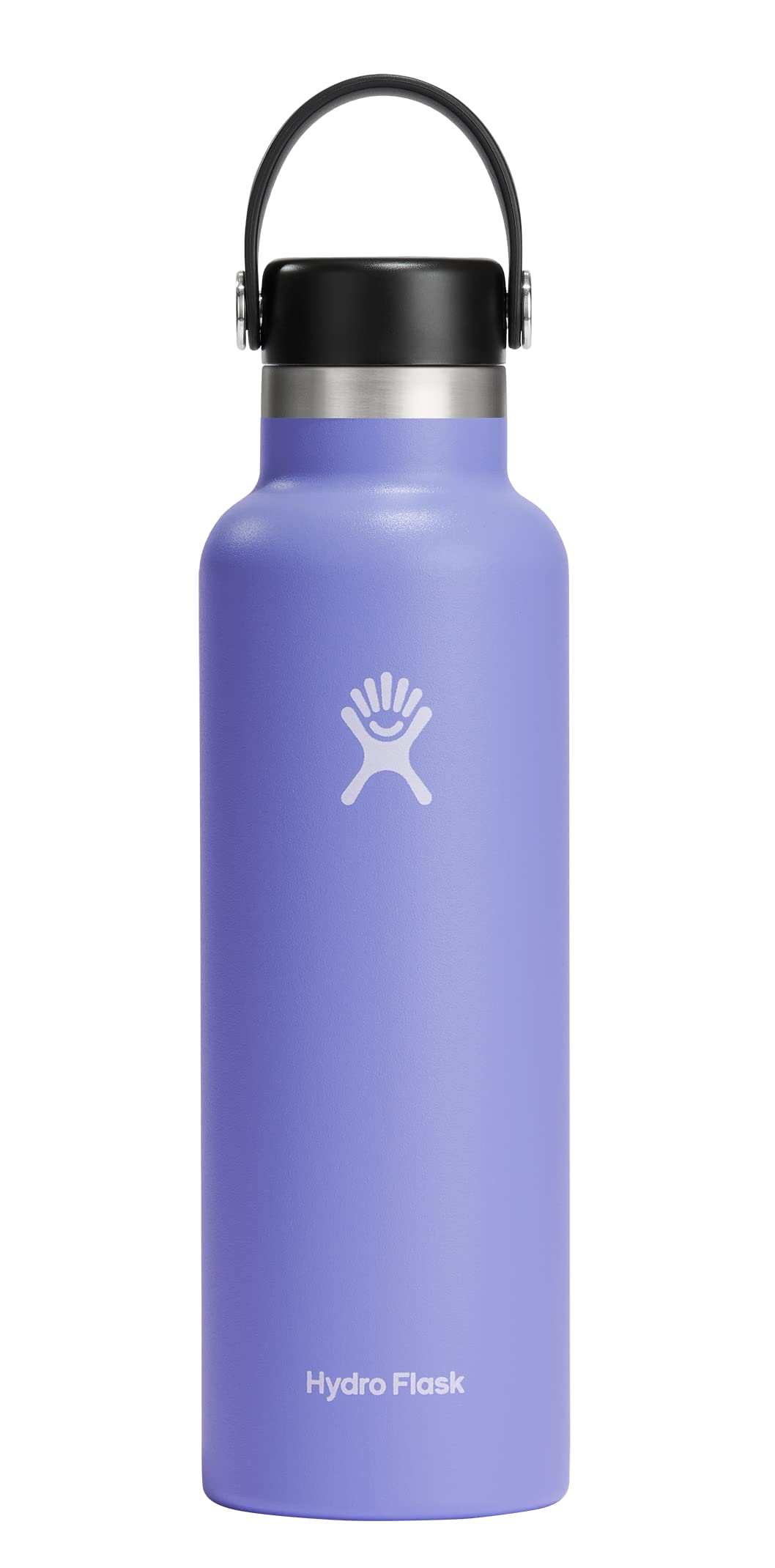 Hydro Flask 21 Oz Standard Mouth With Flex Cap Stainless Steel Reusable Water Bottle Lupine -Avacuum Insulated, Dishwasher Safe,