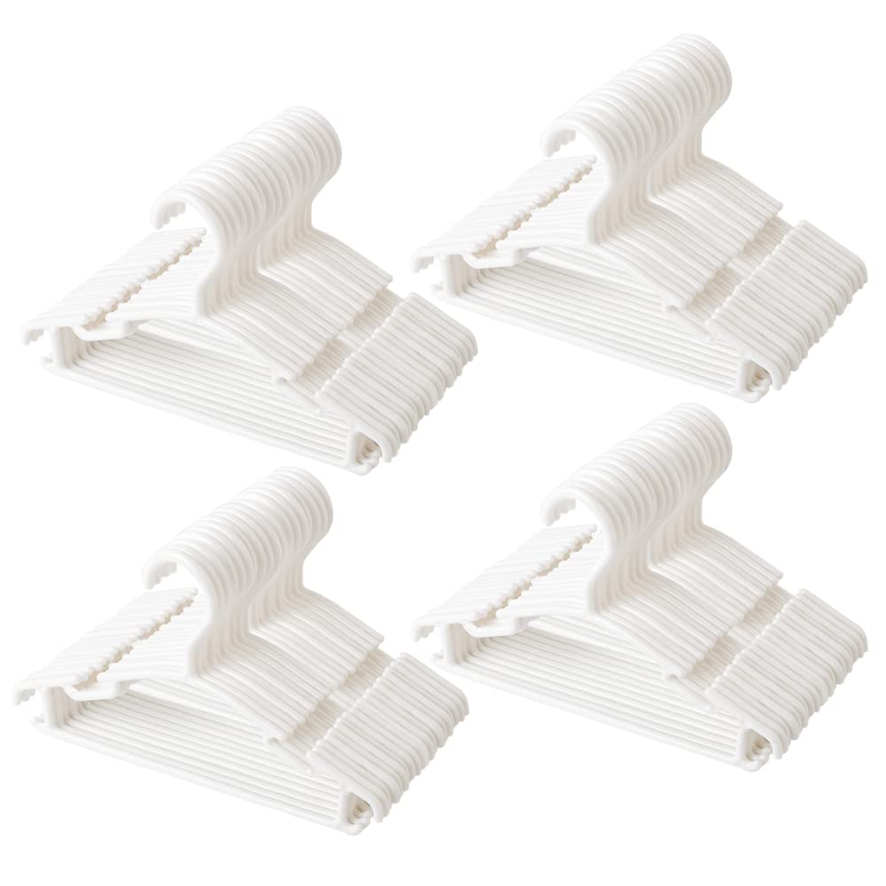 Goodtou Baby Hangers 100Pack Kids Hangers Plastic Baby Hangers For Closet Children Hangers Infant Hangers Toddler Hangers Small