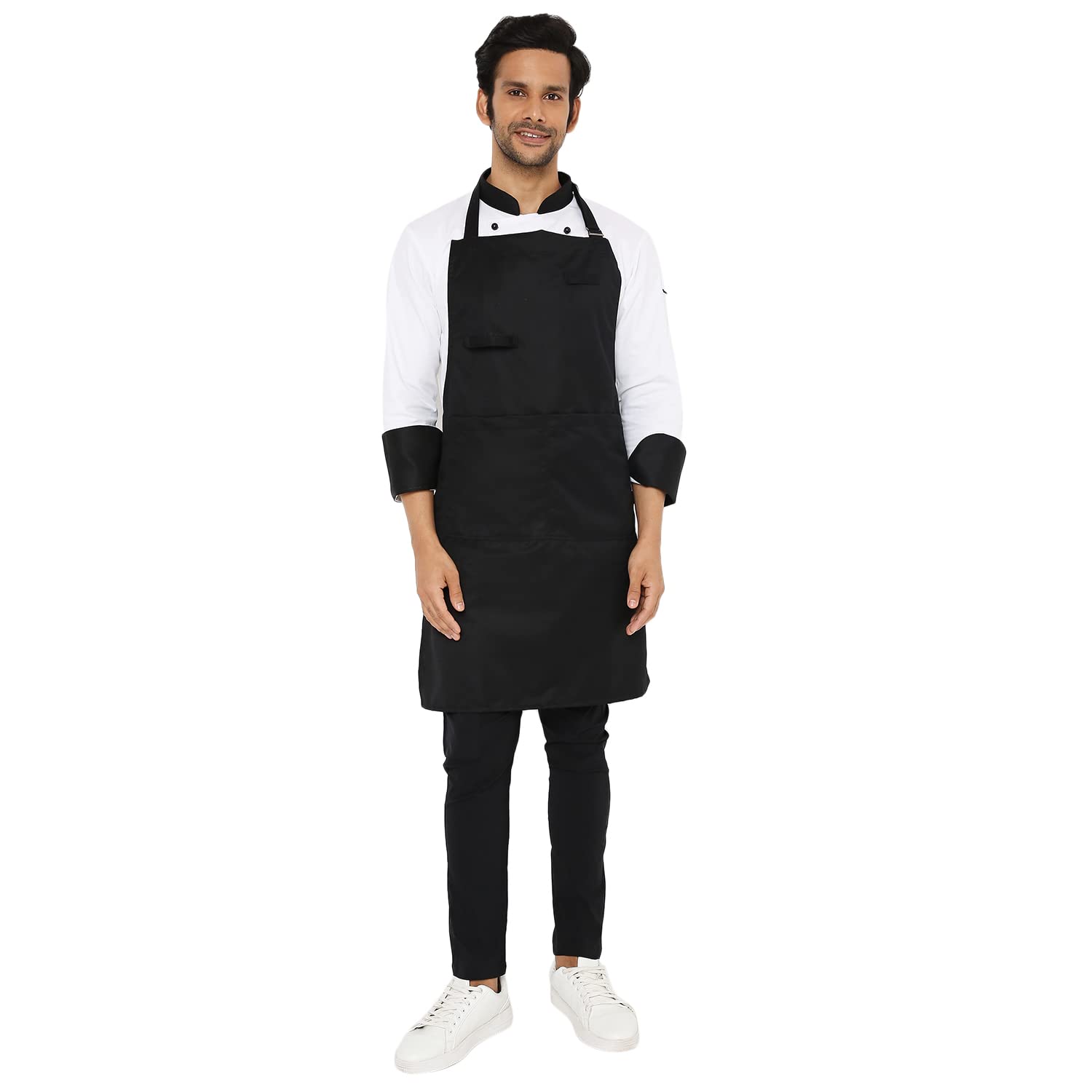 Associated Uniforms/Uwears Kitchen Apron/Chef Apron/Cook Apron With Center Pocket And Neck Buckle For Adjustment