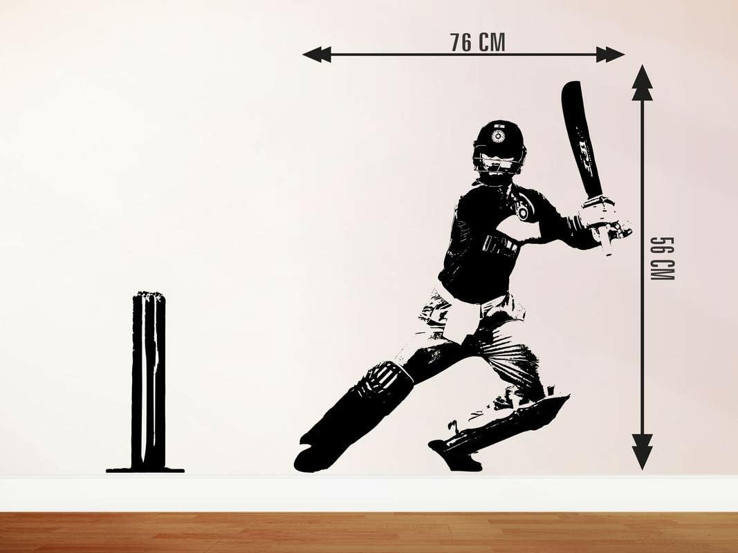 GADGETS WRAP Virat Kohli Playing Wall Sticker | Sticker for Living Room, Bedroom, Office (Vinyl, Standard, Multicolour)