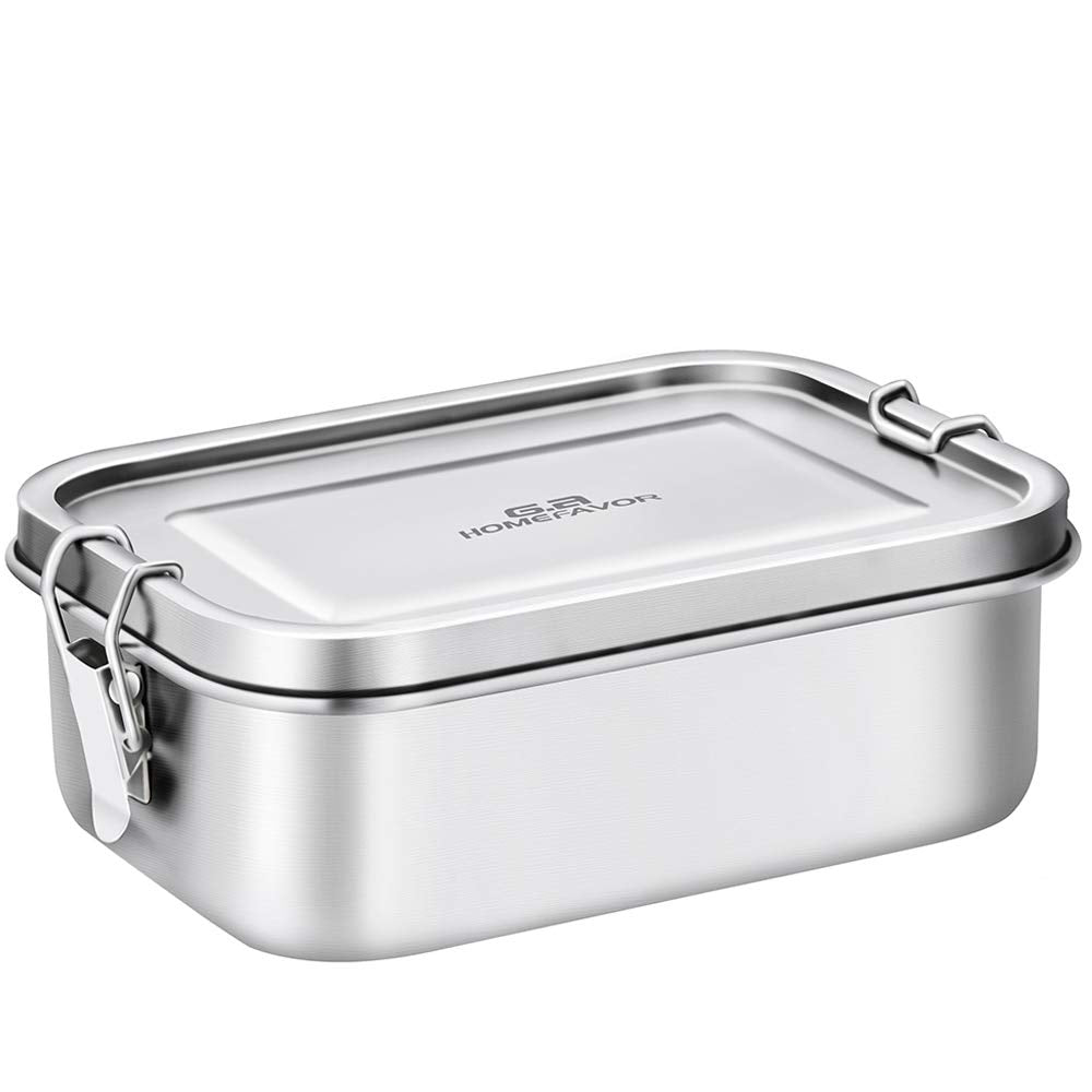 G.a HOMEFAVOR Bento Lunch Box  Stainless Steel Lunch Containers Leakproof  Metal Lunch Containers for Adults  800ML  Dishwasher Safe  BPA Free