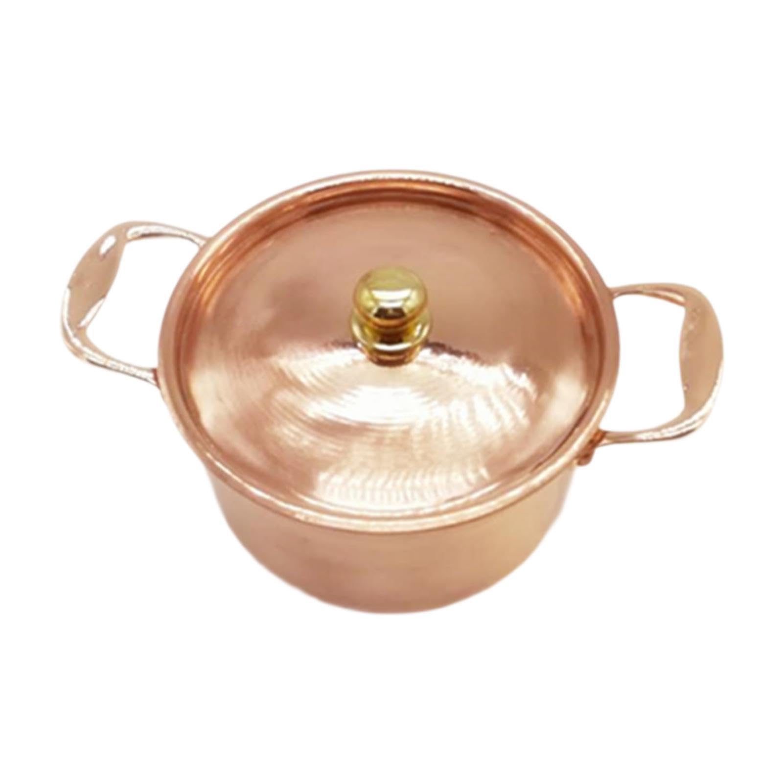 Myaddiction Copper Pot With Lid For Induction Saucepan Stockpot For Cooking Home Kitchen
