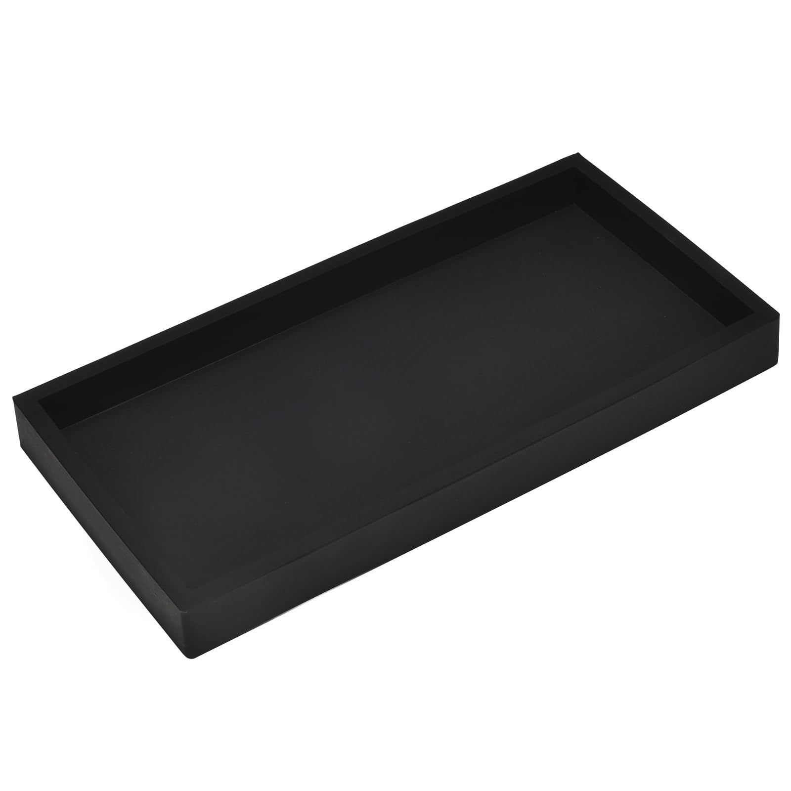 Dnc Bathroom Counter Tray, Small 7.9'' Silicone Vanity Tray, Kitchen Sink Soap Tray For Dish Holder Dispenser Countertop Toilet