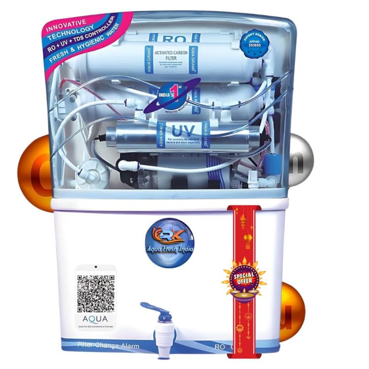 Rk Aqua Fresh India Alpha Jet Pro+ Ultra Alkaline++(Ro+Uv+Uf+Copper+Zinc+Calcium+Tds Adjuster)Best For Home/Office Purpose | 15L