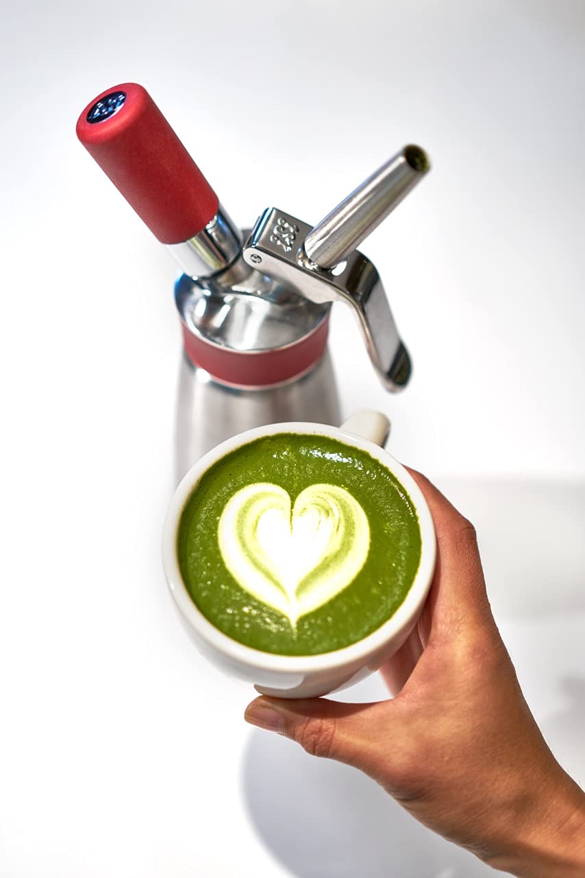 Isi North America Replacement Charger Holder For Use With Isi Gourmet Whips And Thermo Whip, Stainless Steel And Red Silicone