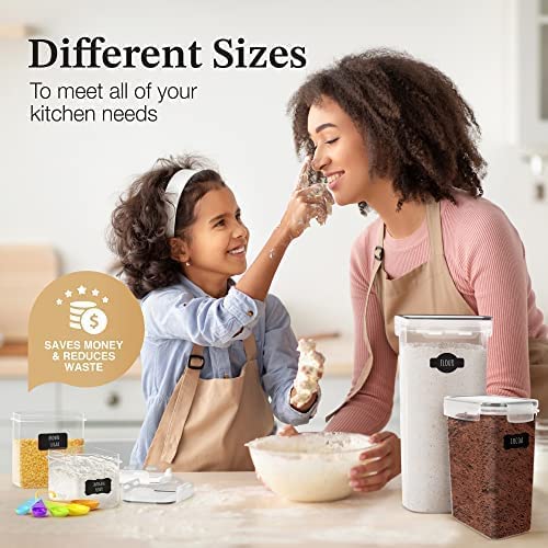 Chef's Path Airtight Food Storage Container Set with Lids - Superior Variety Pack of 36 for Kitchen & Pantry Organization  BPA Free Kitchen Storage Containers for Cereal  Flour &  Sugar