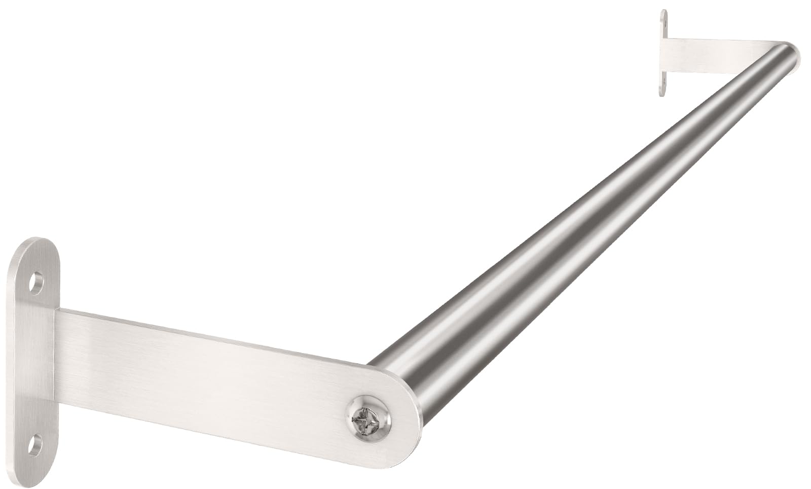 Towel Bar for Bathroom, MKO Brushed Nickel Towel Bar for Bathroom Wall Mounted, Stainless Steel Heavy Duty, 24 Inch Single Bath 
