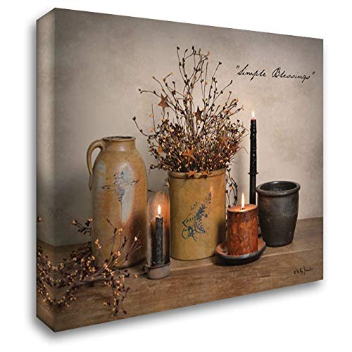 Simple Blessings 37X28 Gallery Wrapped Stretched Canvas Art By Jacobs, Billy