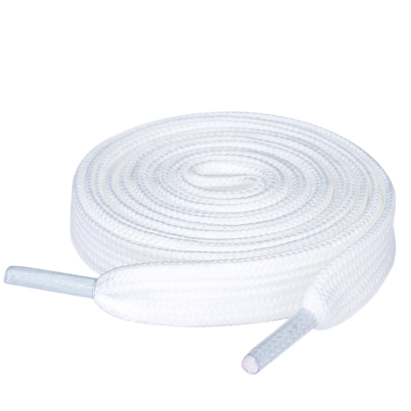 Olukssck 1 Pair Flat Shoe Laces For Sneakers, 25 Wide Athletic Shoelaces Off White 28 Inch(71Cm)