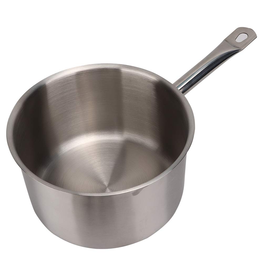 Jenivaint Stainless Steel Saucepan with Lid Single Handle Cooking Pot 20cm
