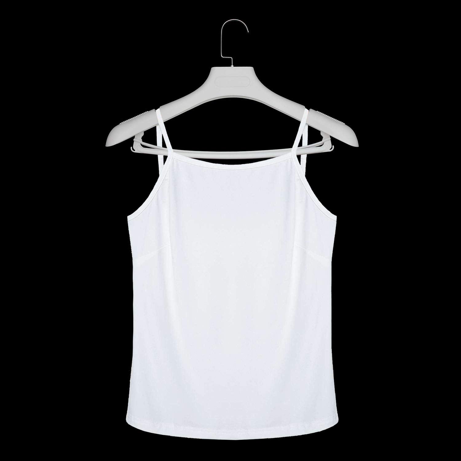 Plastic Extra Wide Suit Hangers, Pack Of 15, Width: 17.7'',Notched Shoulders & Swivel Hooks, White