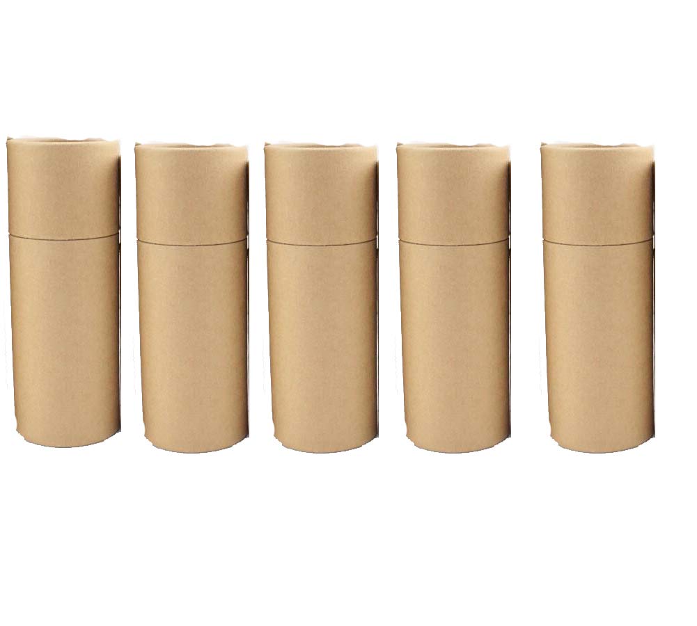 Glasstore Empty Kraft Paper Jar Tube Cardboard Boxes,Essential Oil Bottle Packaging Box Gift Paper Tube Packing Box With Lid Rou
