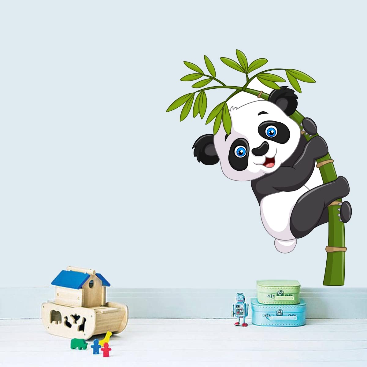 Decor Villa PVC Vinyl Panda with Tree 3D Wall Sticker JUST Peel & Stick New Modern Art & Trendy Wall Stickers for Home Decoratio