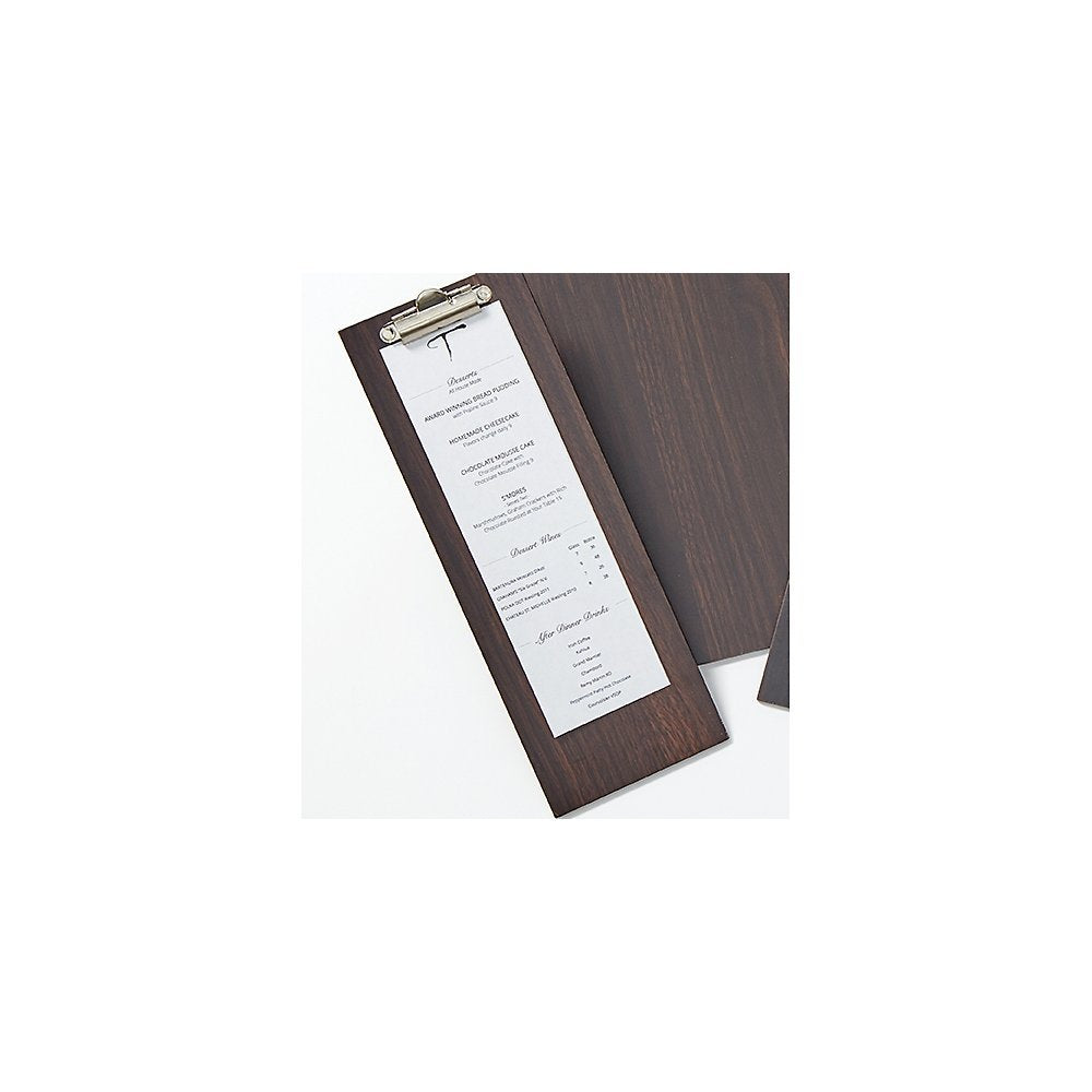 American Metalcraft Cb4 Clipboard Menu Holder, Espresso