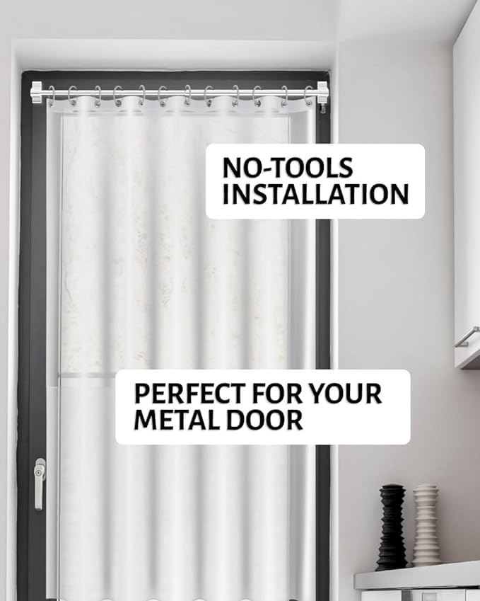 Skywin Magnetic Towel Holder For Refrigerator- 1 Pack Towel Holder, Magnetic Towel Bar, Magnetic Curtain Rod For Metal Door With