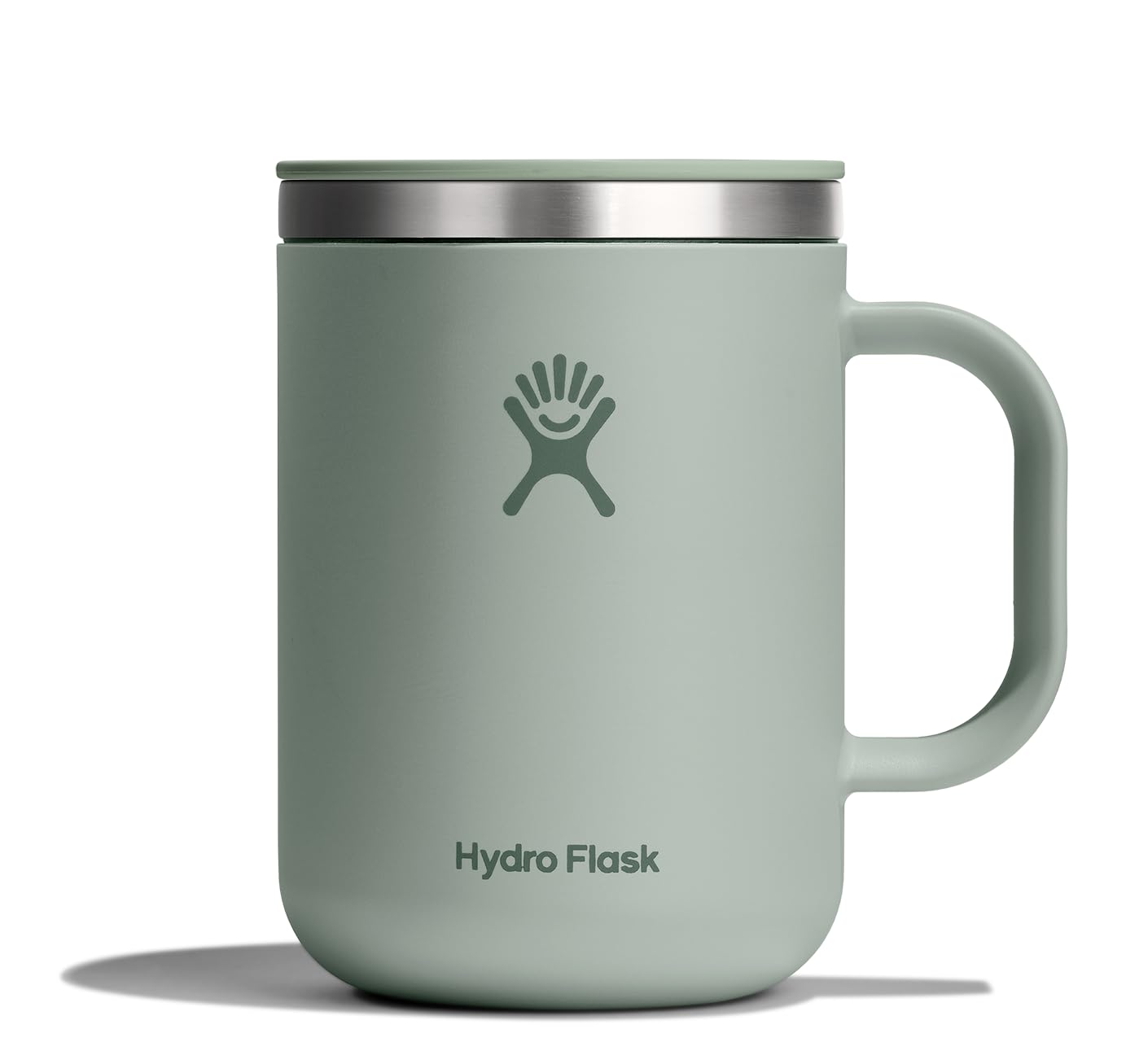 Hydro Flask Coffee Mug - Insulated Stainless Steel, Non Spill, Leak Resistant Travel Mug 24 Oz Agave Green