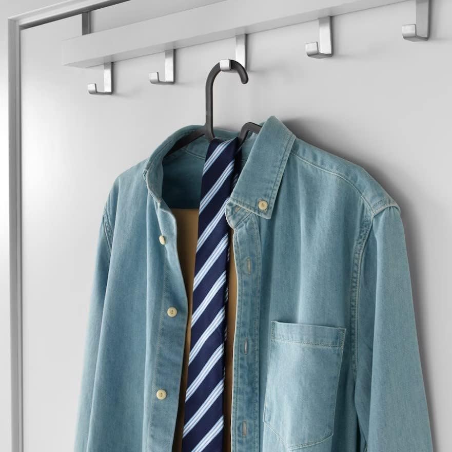 Ikea Spruttig Lightweight Plastic Hangers, Set Of 30 - Black