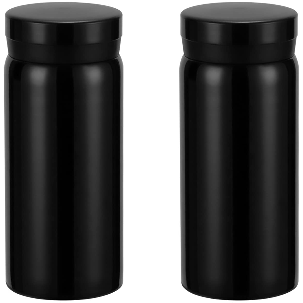 Dadamong 2Pack Mini Pocket Tumbler Bottle 6 Ounce, Stainless Steel Small Portable Vacuum Insulated Travel Mug with Leak Proof L