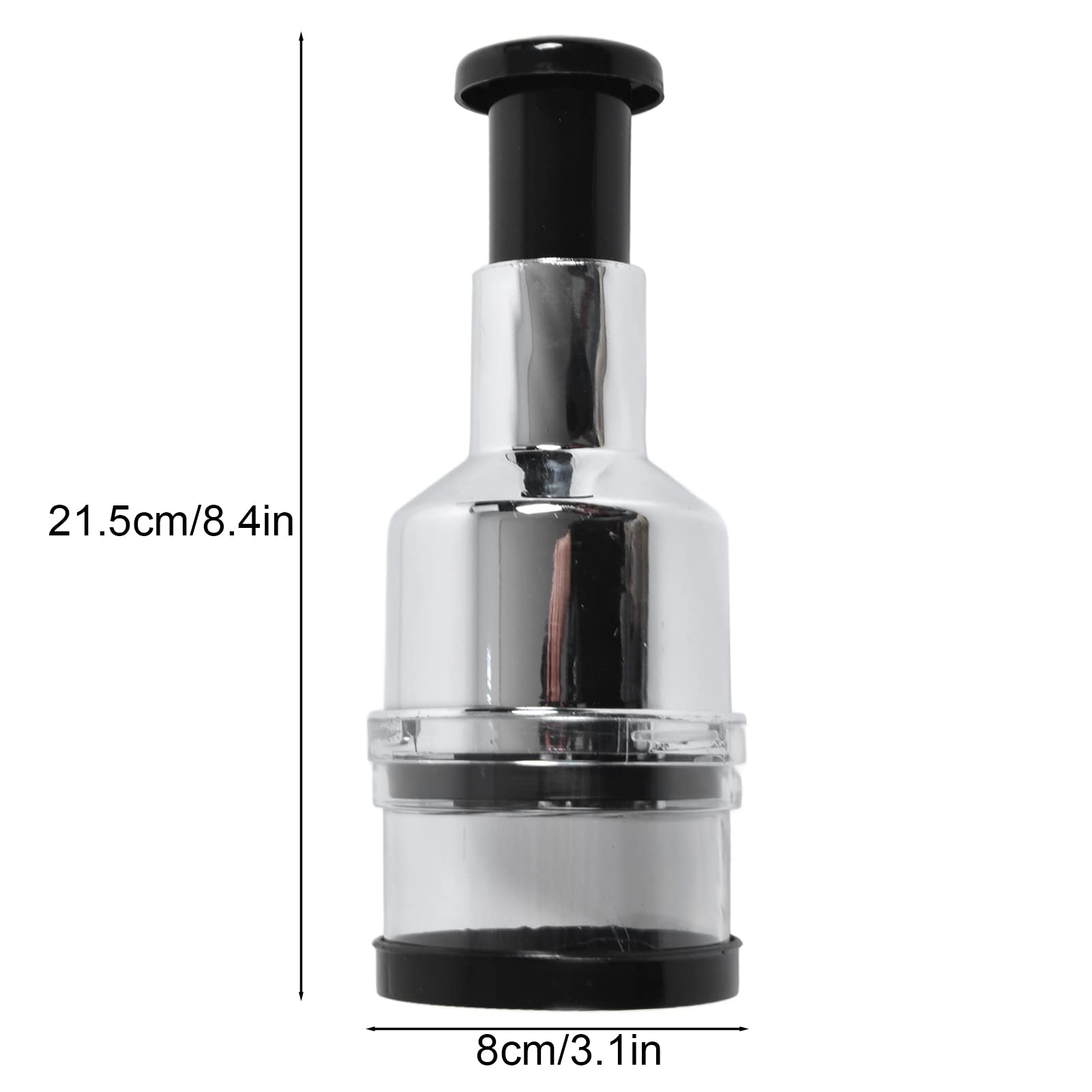 Hand Food Chopper, Stainless Steel Manual Hand Vegetable Chopper Dicer Onion Chopper Vegetable Slicer Garlic Mincer Handheld Foo