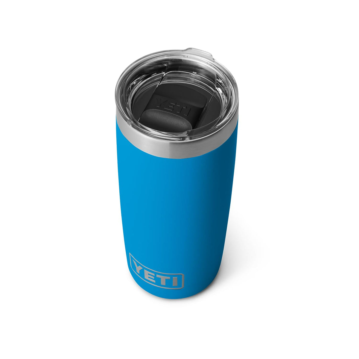 Yeti Rambler 10 Oz Tumbler, Stainless Steel, Vacuum Insulated With Magslider Lid, Big Wave Blue