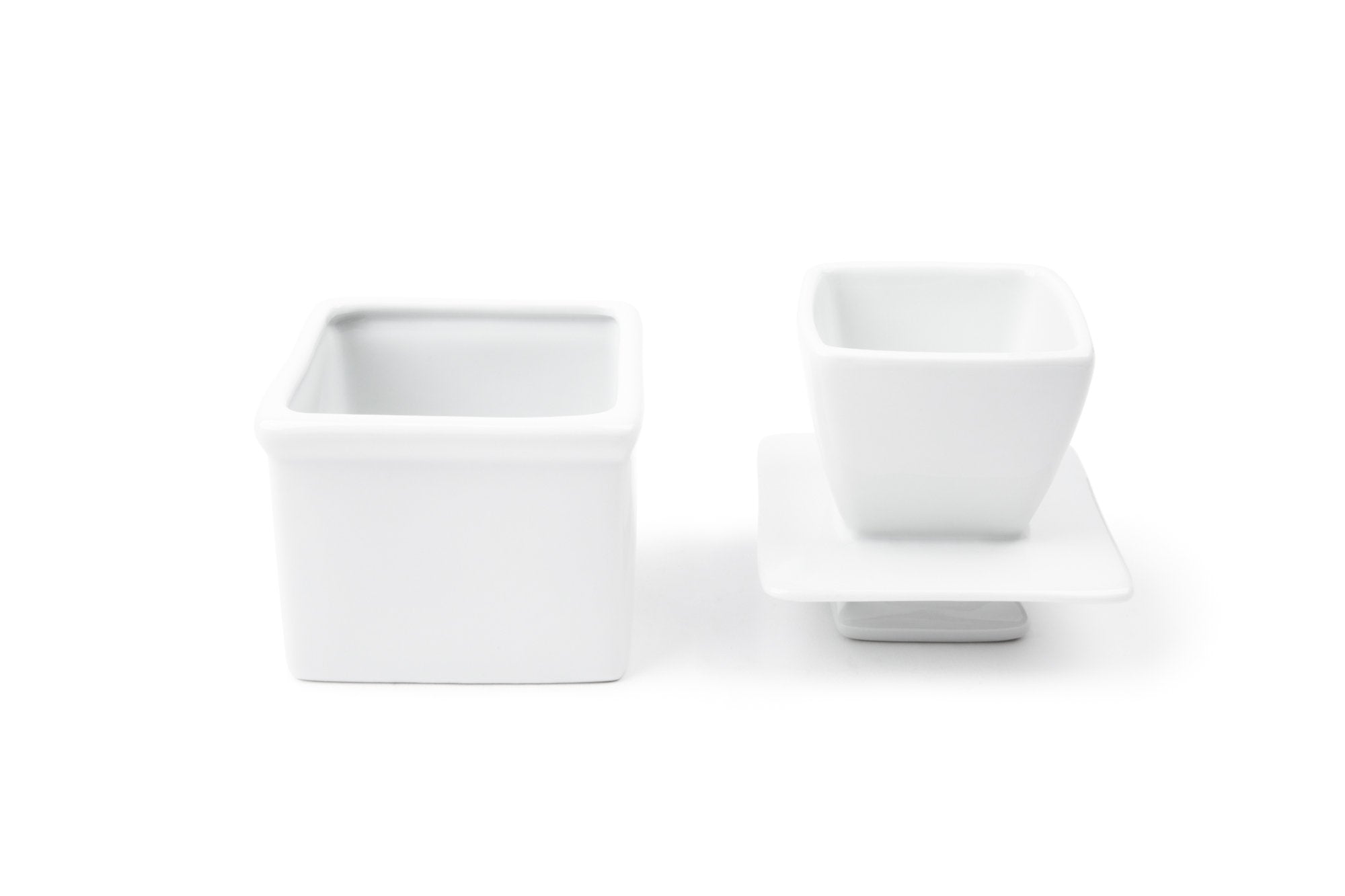 Fox Run Butter Keeper Porcelain, 3.75 X 3.75 X 5.5, White