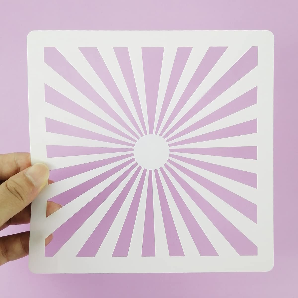 Cookie Stencils For Royal Icing Cookies Sugar Cookie, 16 Pcs 6X6In Reusable Plastic Biscuit Cake Stencils With Checkered Star He