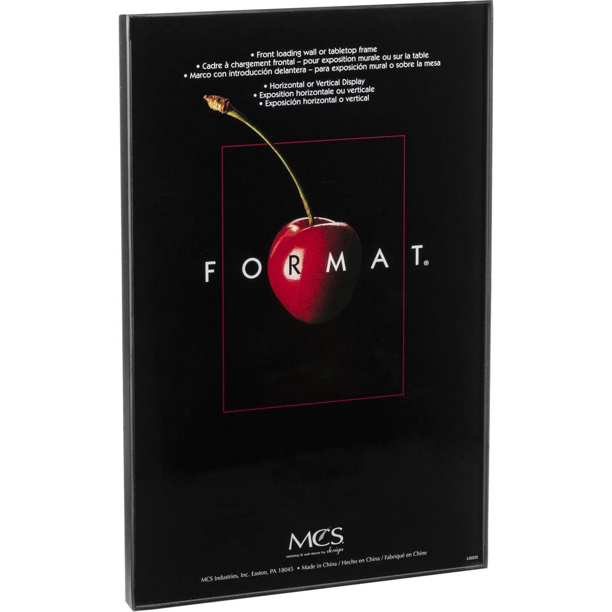 MCS Plastic Format Frame for a 12x18 Photograph, Color; Black