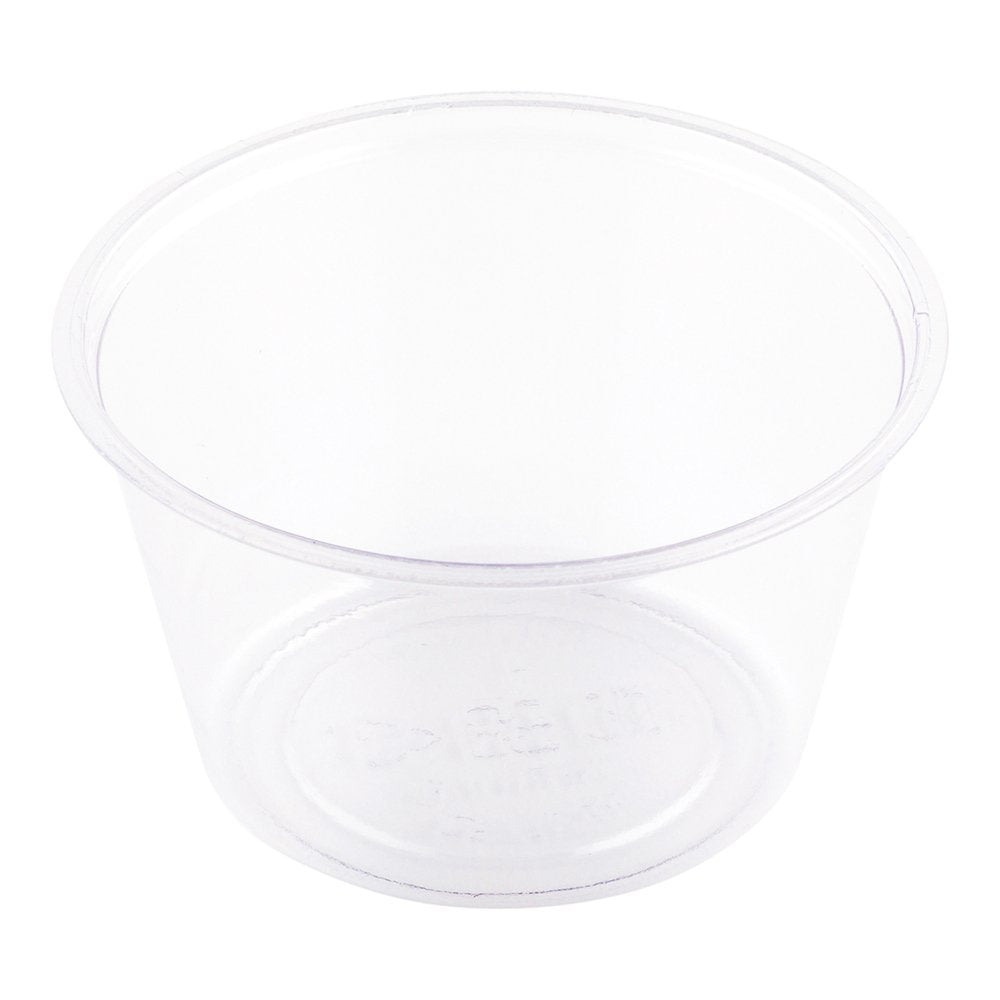 Restaurantware Basic Nature 3 Ounce Sauce Cups 3000 Condiment Cups - Lids Sold Separately Disposable Clear Pla Plastic Portion C