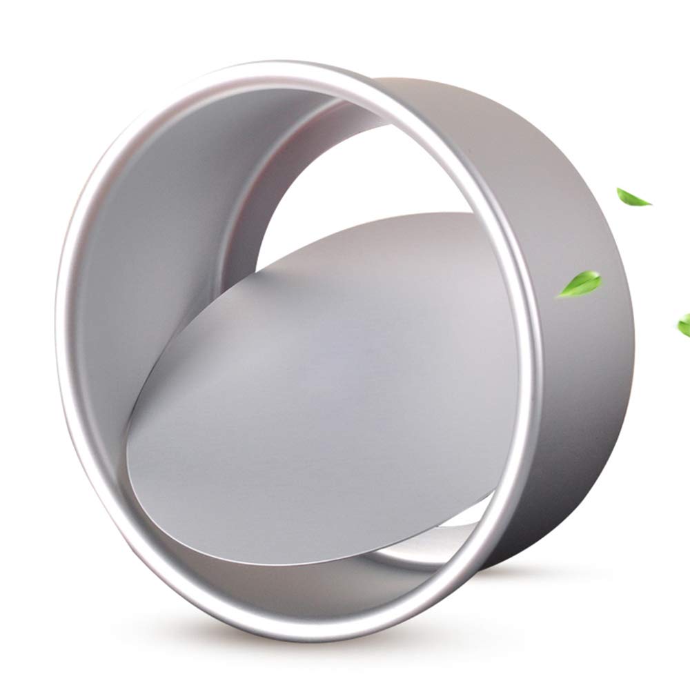 Oukeyi 10 Inch Round Cheesecake Pan,Aluminum Round Cake Panwith Removable Bottom, Anodized Aluminum Chiffon Cake Mold Baking Pan