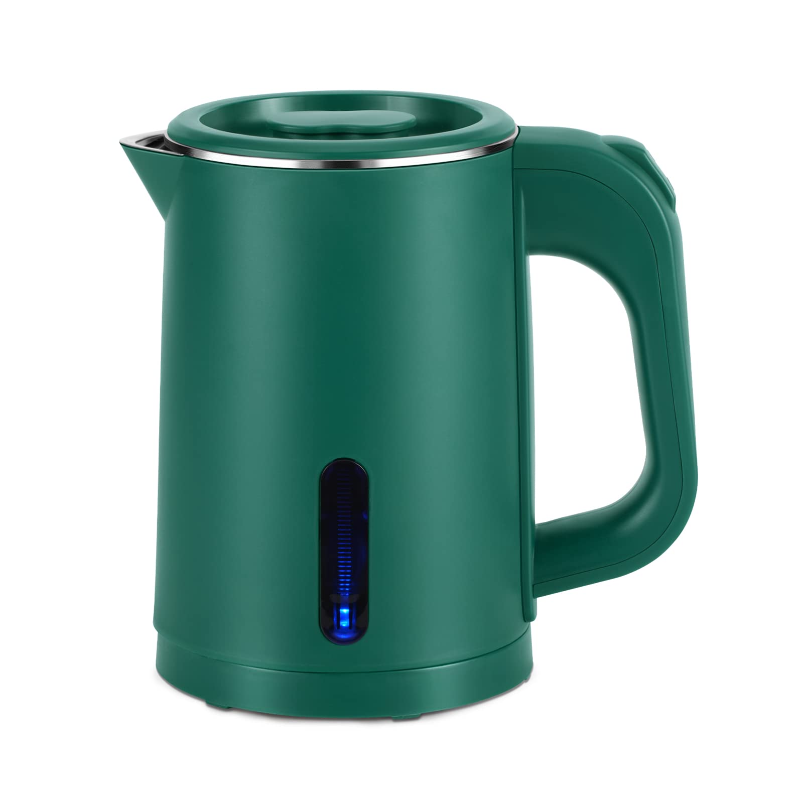 Small Electric Tea Kettle Stainless Steel, 0.8L Portable Mini Hot Water Boiler Heater, Travel Electric Coffee Kettle with Auto S