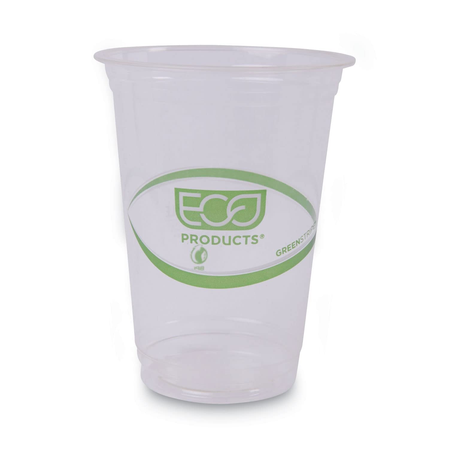 Eco Products Epcc16Gspkct Greenstripe Renewable/Compostable Cold Cups Conv Pk 16Oz, 50/Pk, 10 Pk/Ct (Ecoepcc16Gspkct)