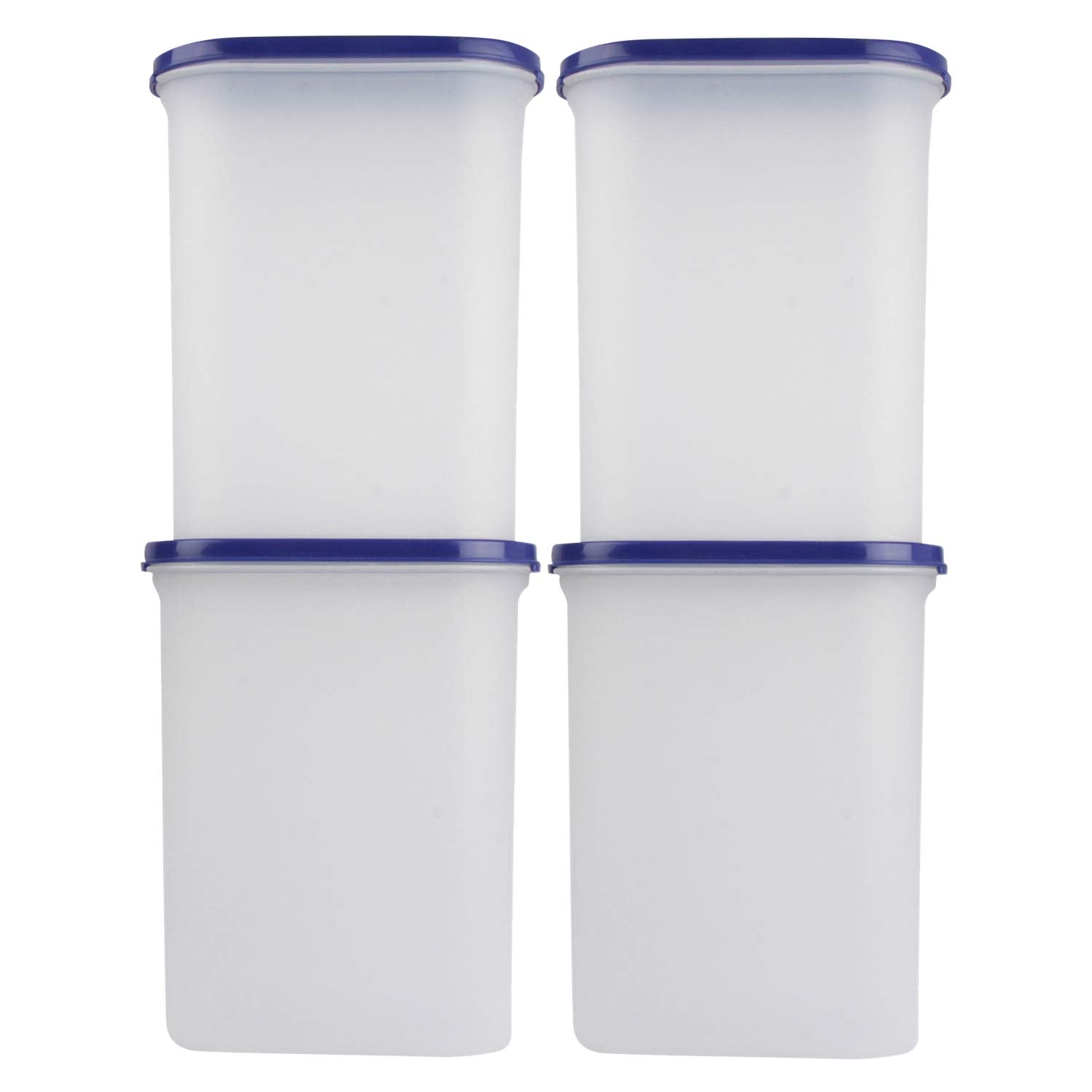 Cutting Edge 2400Ml AntiBacterial Modular Container Blue Lid (Set Of 4)