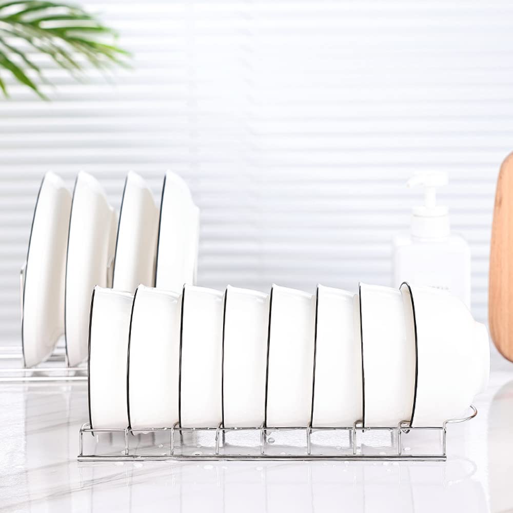 Mingfanity Small Bowl Drainer,Stainless Steel Bowl Drying Rack For Kitchen Counter Organizer Storage, Storage Shelf, Chrome