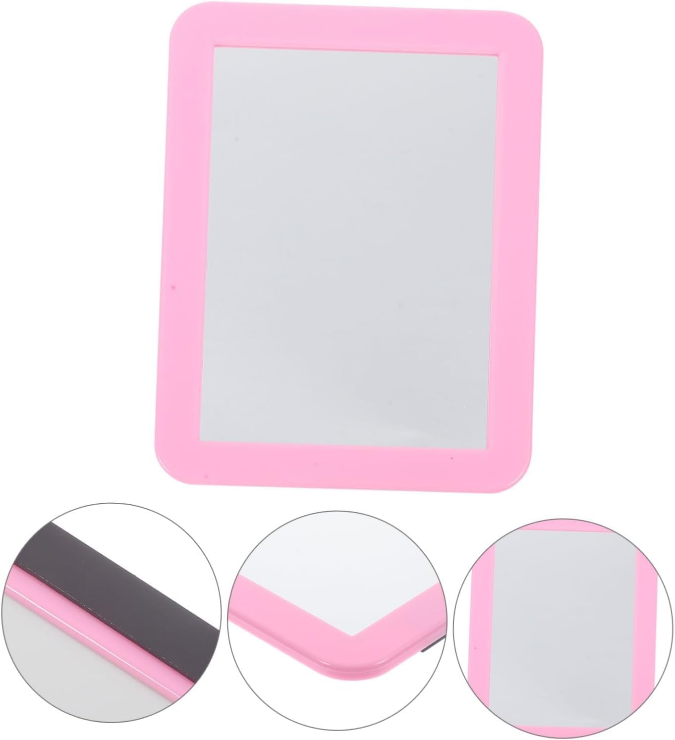 Mihaguty Magnetic Locker Mirror,5'' X 7'' Small Mirrors For Locker With Magnetic Backing,Real Glass Mirrors For School Locker, B