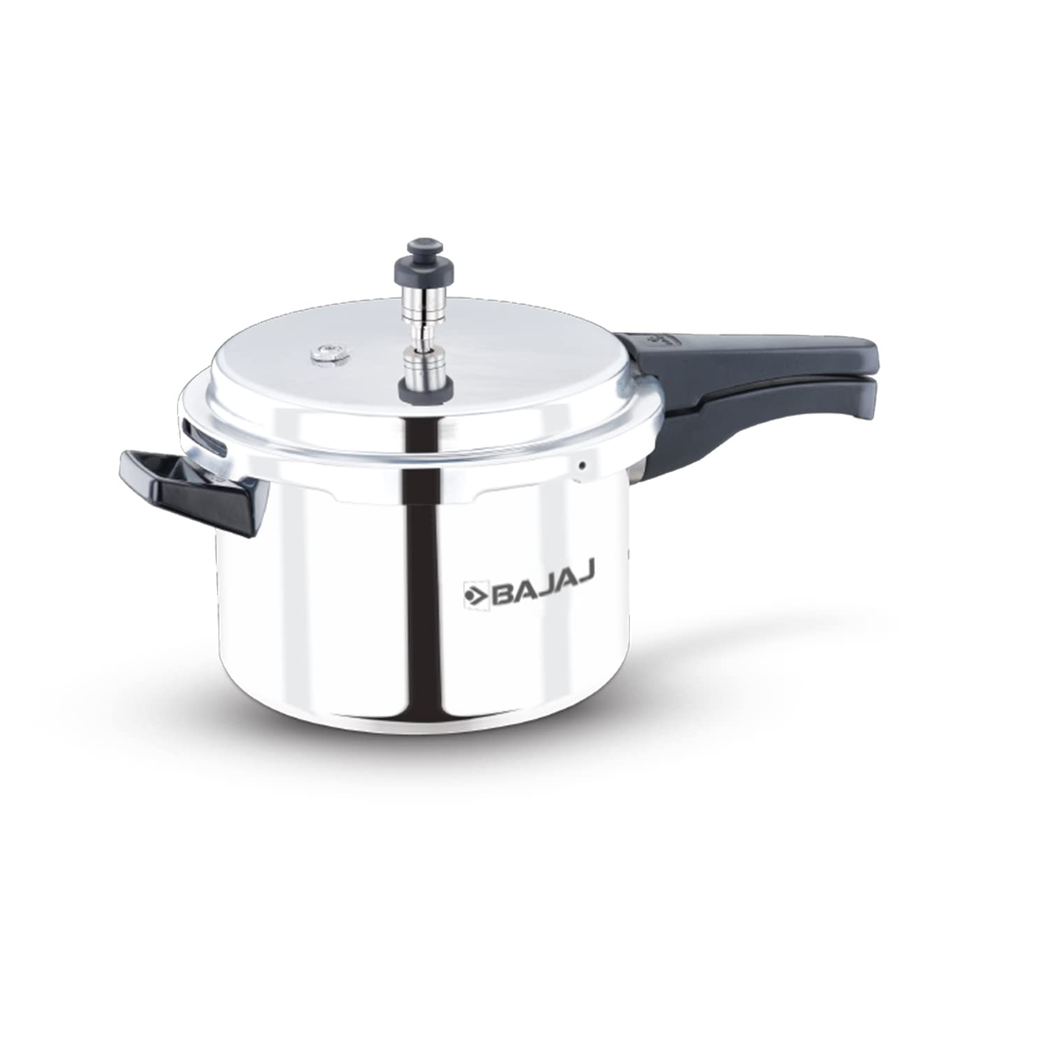 Bajaj Pcx Olpc 5 Liter Induction Bottom Stainless Steel Pressure Cooker | Induction Compatible | Isi Certified | Bakelite Handle