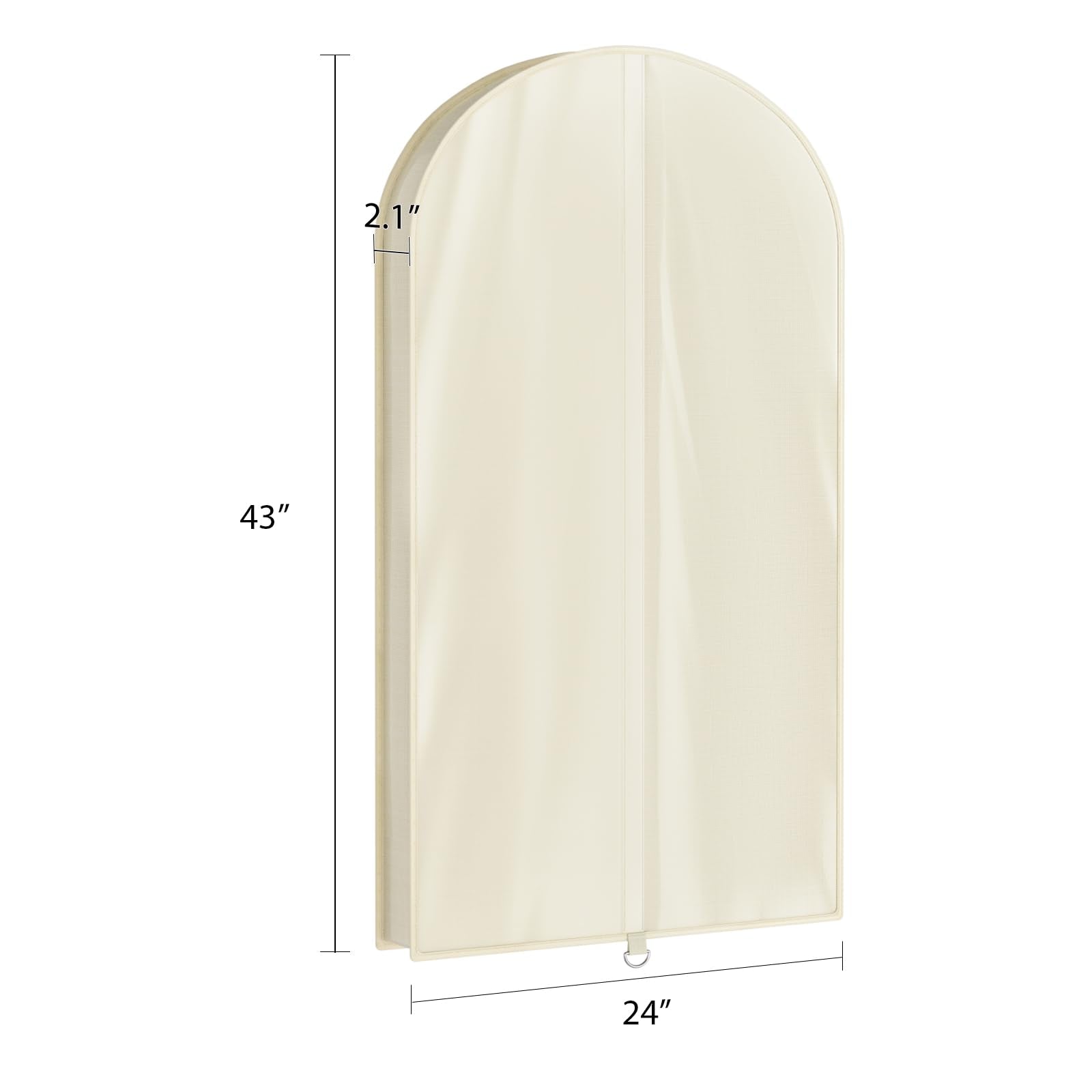 Univivi Premium Breathable Oxford Suit Bag For Storage, 43 Inch Garment Bag For Hanging Clothes, Garment Covers For Closet Cloth