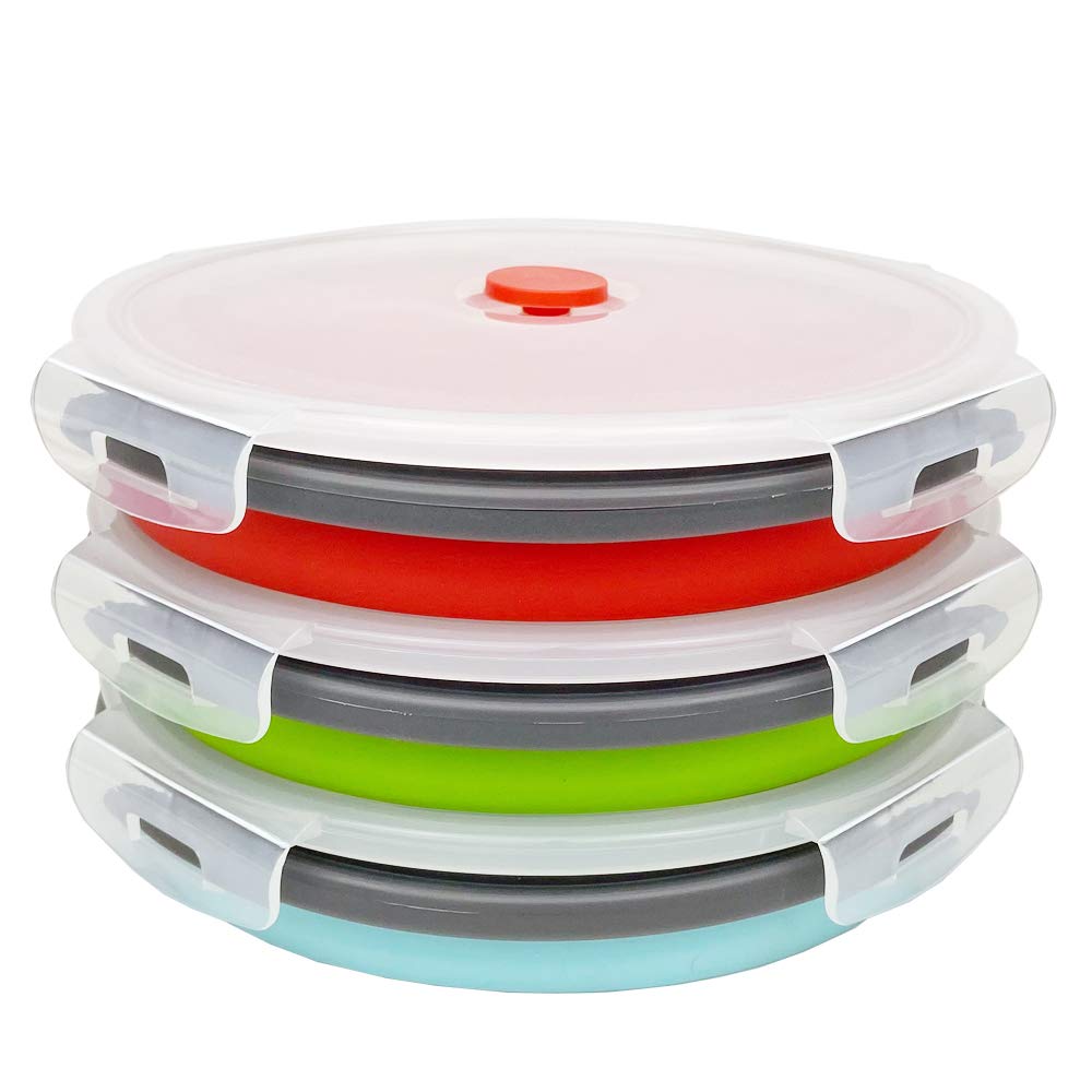 Cartints 1200Ml Large Collapsible Food Containers Silicone Lunch Containers Silicone Leftover Food Containers, Ideal For Camping