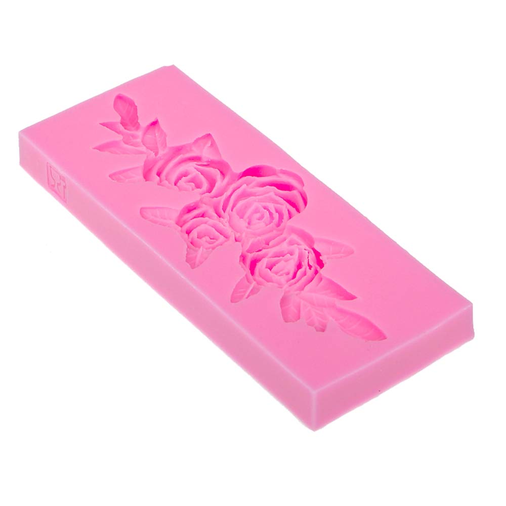 1Pc Cute Lovely Rose Flower Garland Form Silicone Mold For Diy Soap Mould Desserts Cupcake Cake Topper Decoration Ice Cube Candy