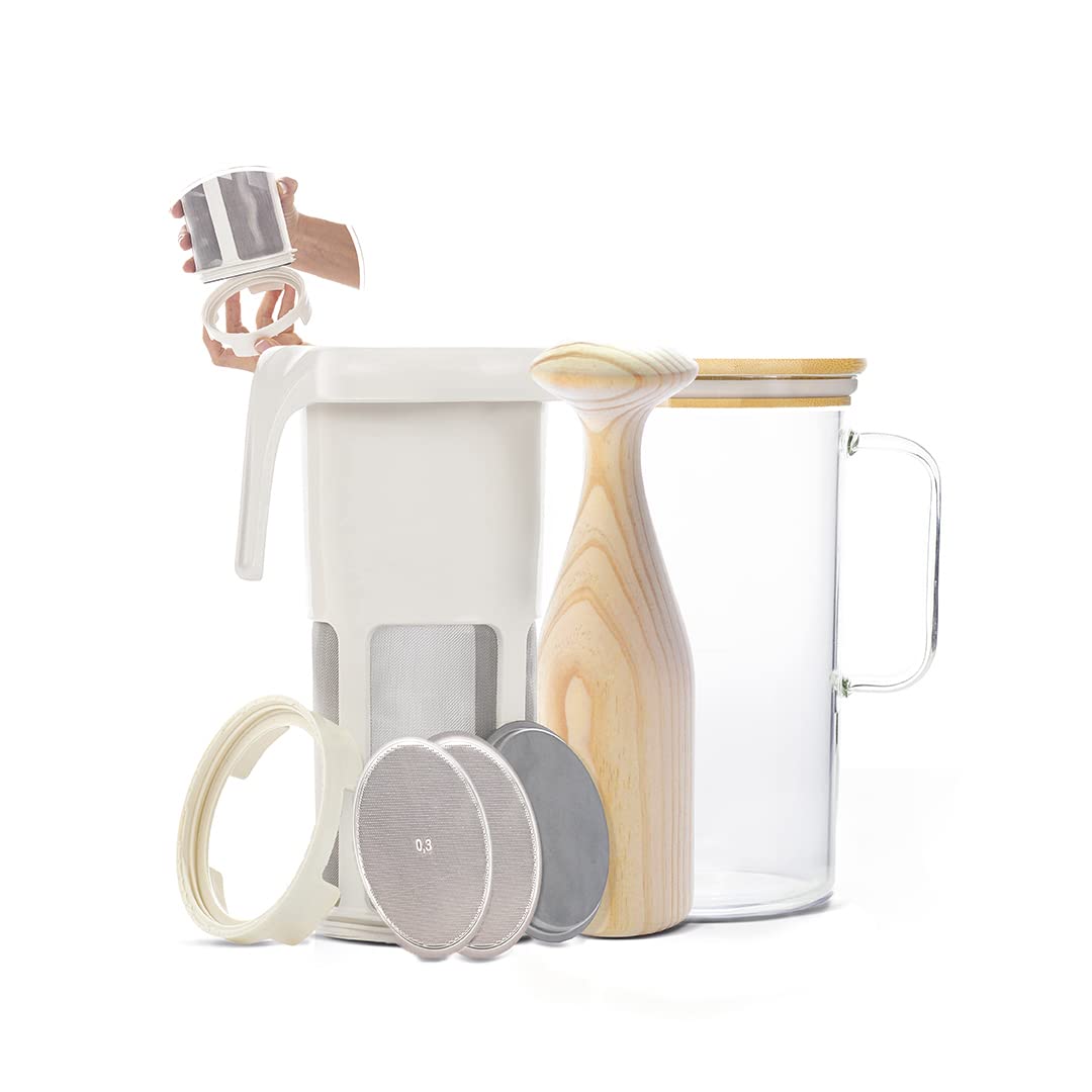 Malsi Soul Multifunctional Strainer Filter - Homemade Vegetable Milk, Burmese Tofu, Etc Maximum Emulsion With Interchangeable Di