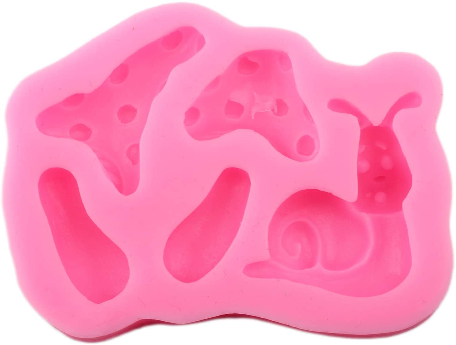 Set Of 4 Enchanted Vintage Fairy Garden Fairy Gnome Home Door Snail Silicone Molds For Fondant Candy Making Chocolate Mold Desse