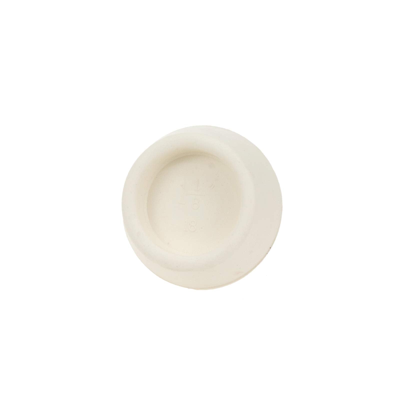 Semetall Drain Stopper 6 Pack 1-1/8'' Bath Plugs Rubber White Sink Plug with Hanging Ring for Bathtub Bathroom Kitchen