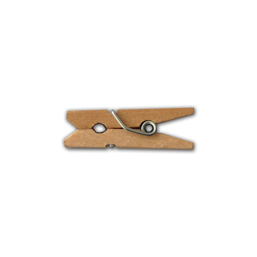 Lwr Crafts Wooden Mini Clothespins 200 Per Pack 1'' 2.5Cm (Natural)