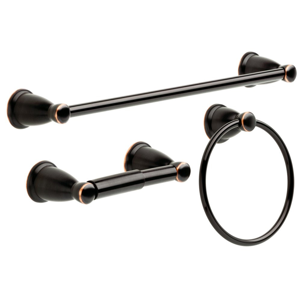 Franklin Brass Kin3Pc-Orb Kinla Bathroom Accessory Kit, 3 Pieces, Oil Rubbed Bronze , Oil-Rubbed Bronze