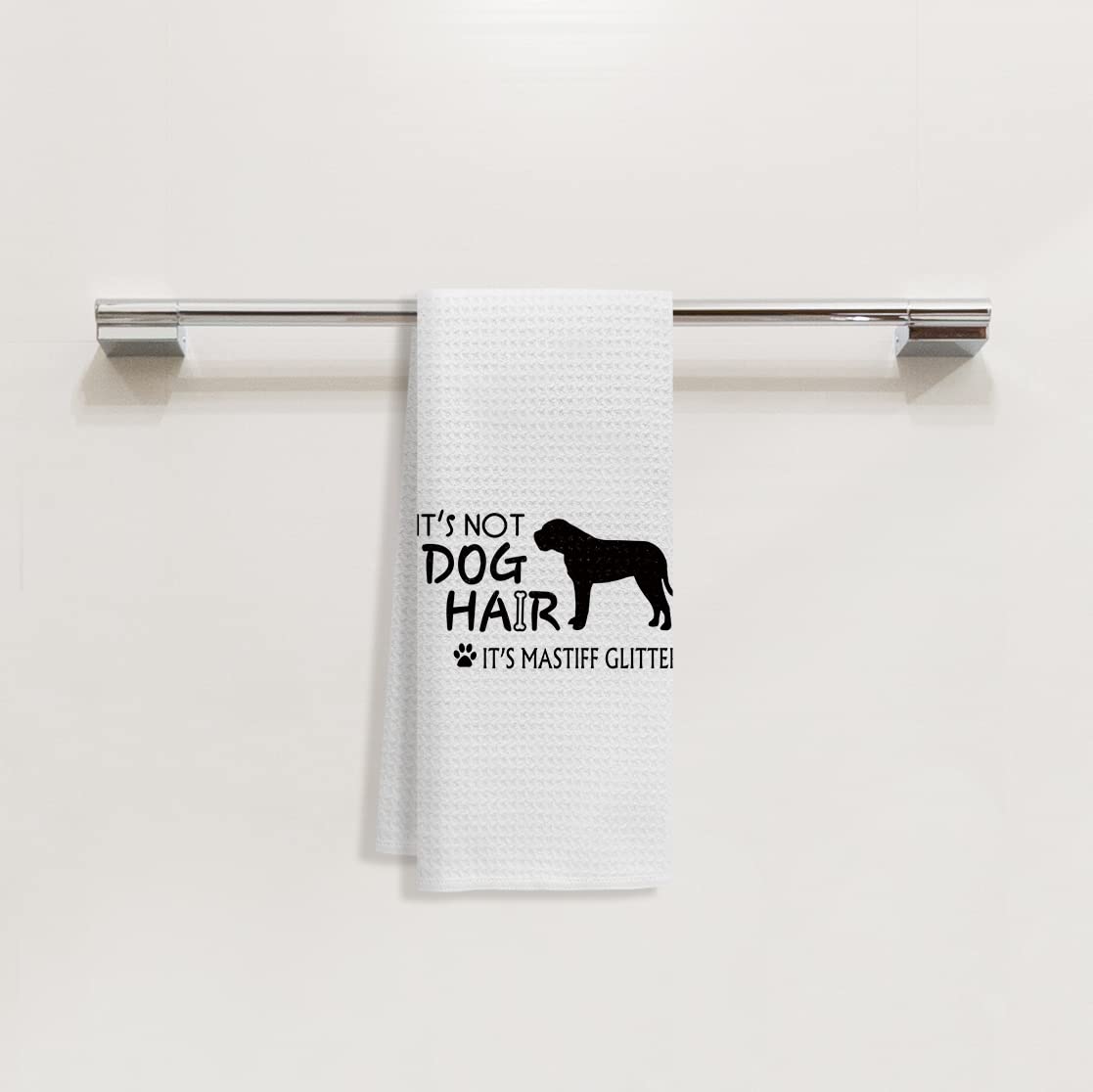 Its Not Dog Hair Its Mastiff Glitter Hand Towels Kitchen Towels Dish Towels,Fall Funny Dog Decor Towels,Dog Lovers Dog Mom Girls