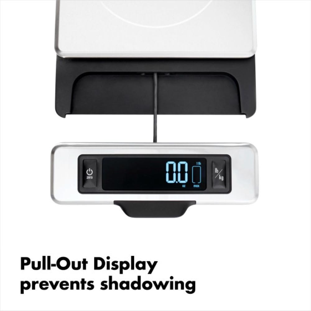 Oxo Good Grips 11-Pound Stainless Steel Food Scale With Pull-Out Display