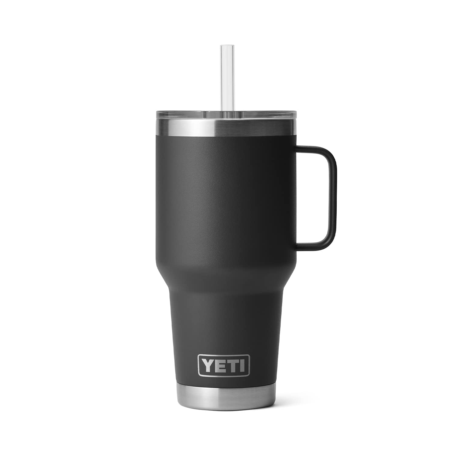 Yeti Rambler 35 Oz Tumbler With Handle And Straw Lid, Travel Mug Water Tumbler, Vacuum Insulated Cup With Handle, Stainless Stee