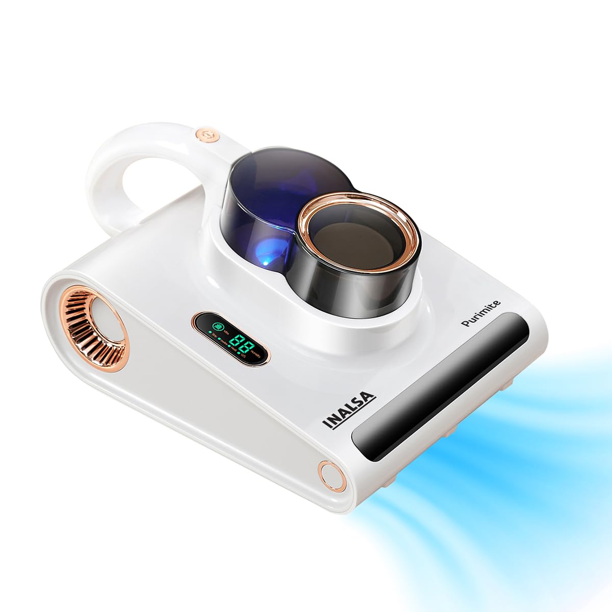 Inalsa Mattress Vacuum Cleaner With 12 Kpa Suction|Hepa Filter|Dust,Humidity Sensor|Uv Sterilization To Eliminate Dust Mites|Cyc