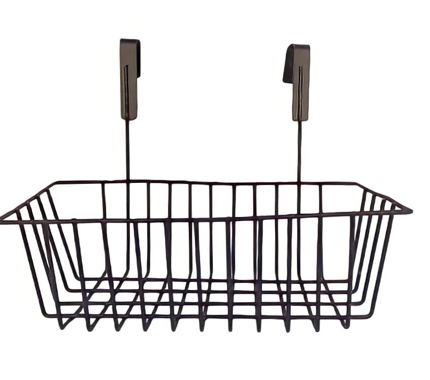 Zepdos Metal Cabinet Door Organizer For Kitchen, Under Shelf Over Door Kitchen Cabinet Storage Basket Rack Holder Hanging Organi
