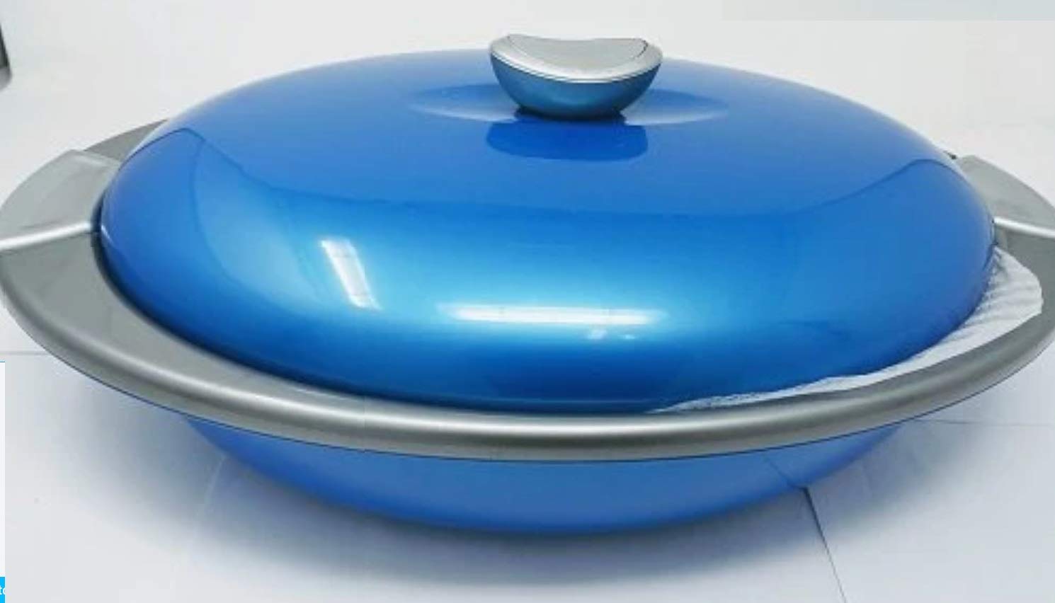 InDit Eleganza 2400mL Glass Lid Thermoware Casserole Hot Pot Food Warmer/Cooler, 2.4Liter, Color may vary
