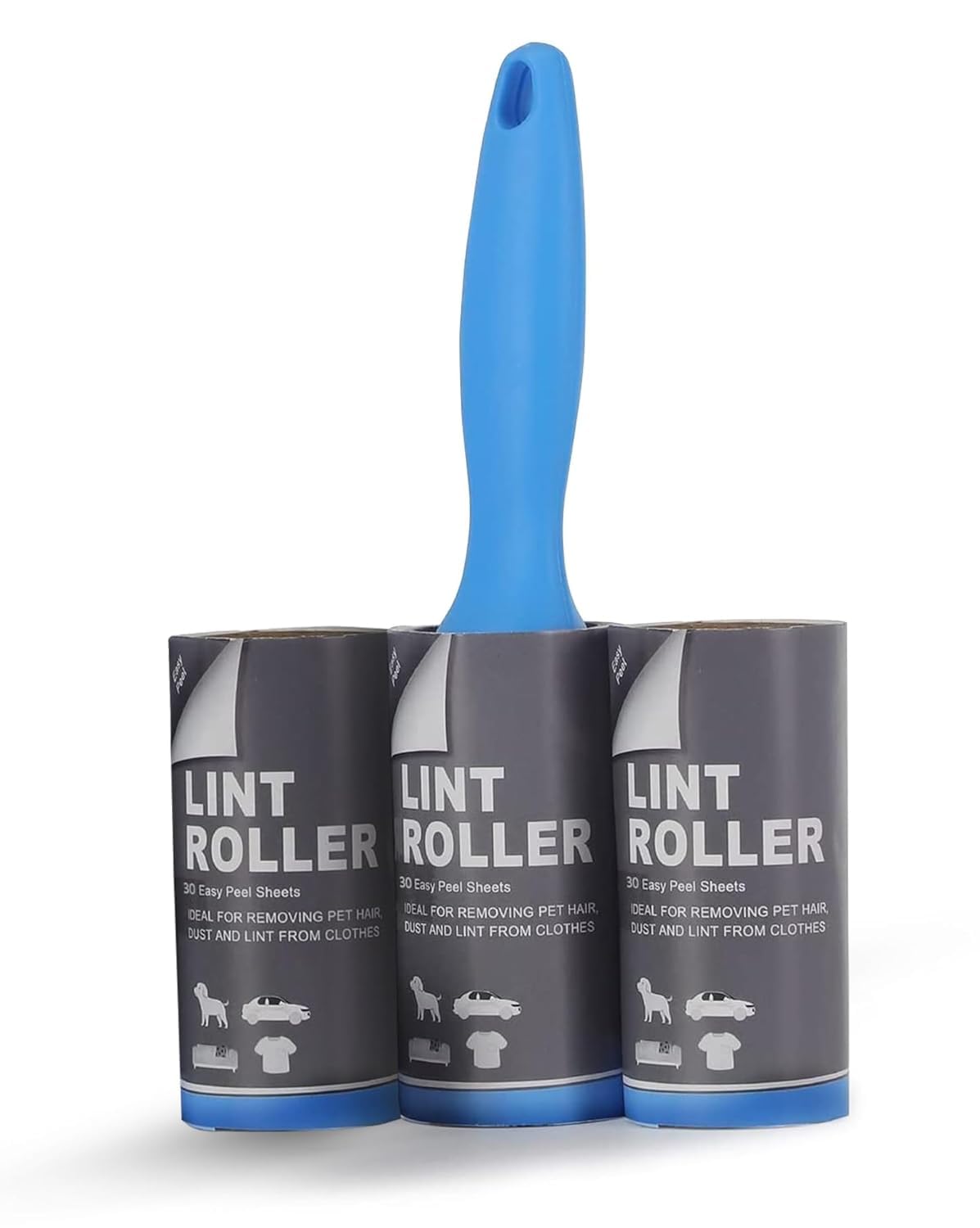 Foyken Sticky Lint Remover Roller for Clothes 180 Sheets Reusable EasyTear Pet Hair Remover for Clothes, Sofa, Furniture, Sweat